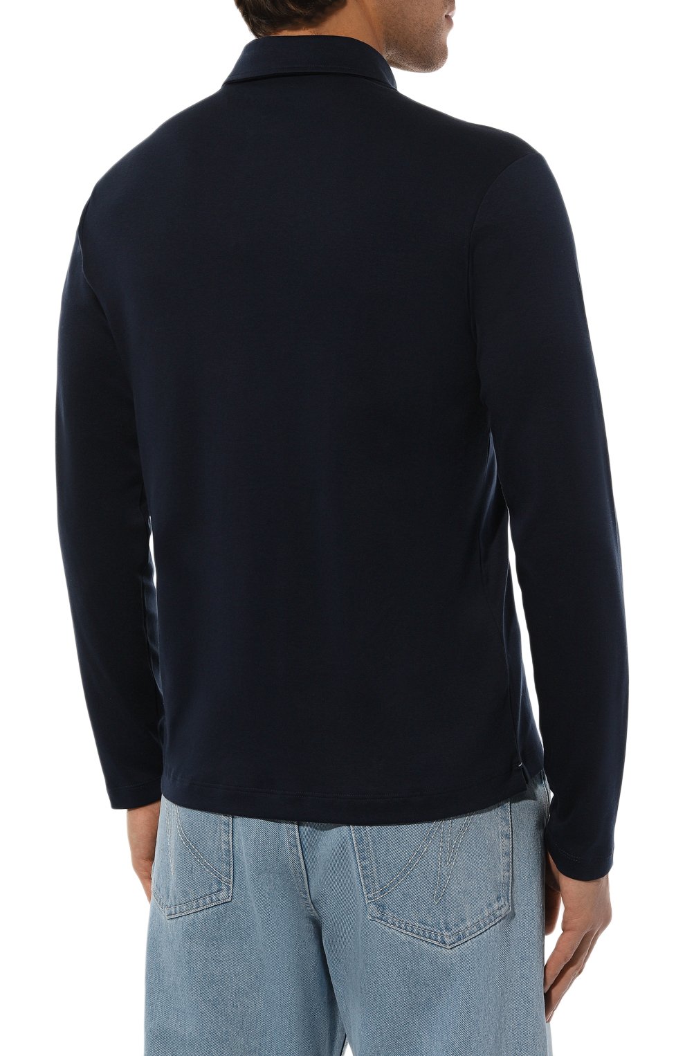 Хлопковое поло PAUL&SHARK темно-синего цвета по цене 33000 руб., арт. 14311746/S, фото 4 Хлопковое поло PAUL&SHARK, арт. 14311746/S, фото 4