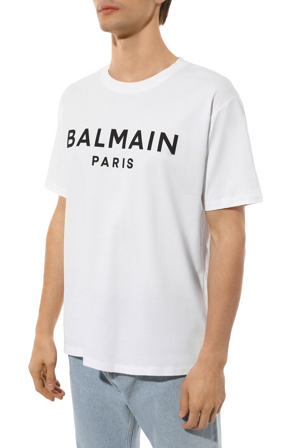 Хлопковая футболка BALMAIN, арт. DH1EG000/BB73, фото 3