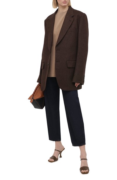 Хлопковая футболка ACNE STUDIOS коричневого цвета по цене 18300 руб., арт. AL0199, фото 2 Хлопковая футболка ACNE STUDIOS, арт. AL0199, фото 2