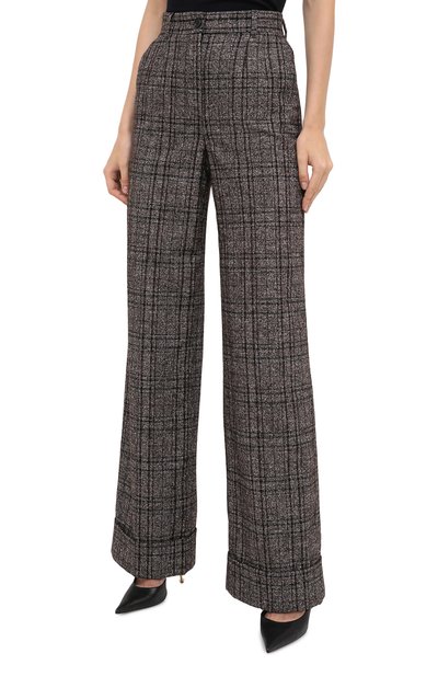 Брюки из шерсти и хлопка DOLCE & GABBANA, арт. FTBM0T/FQMH2, фото 4
