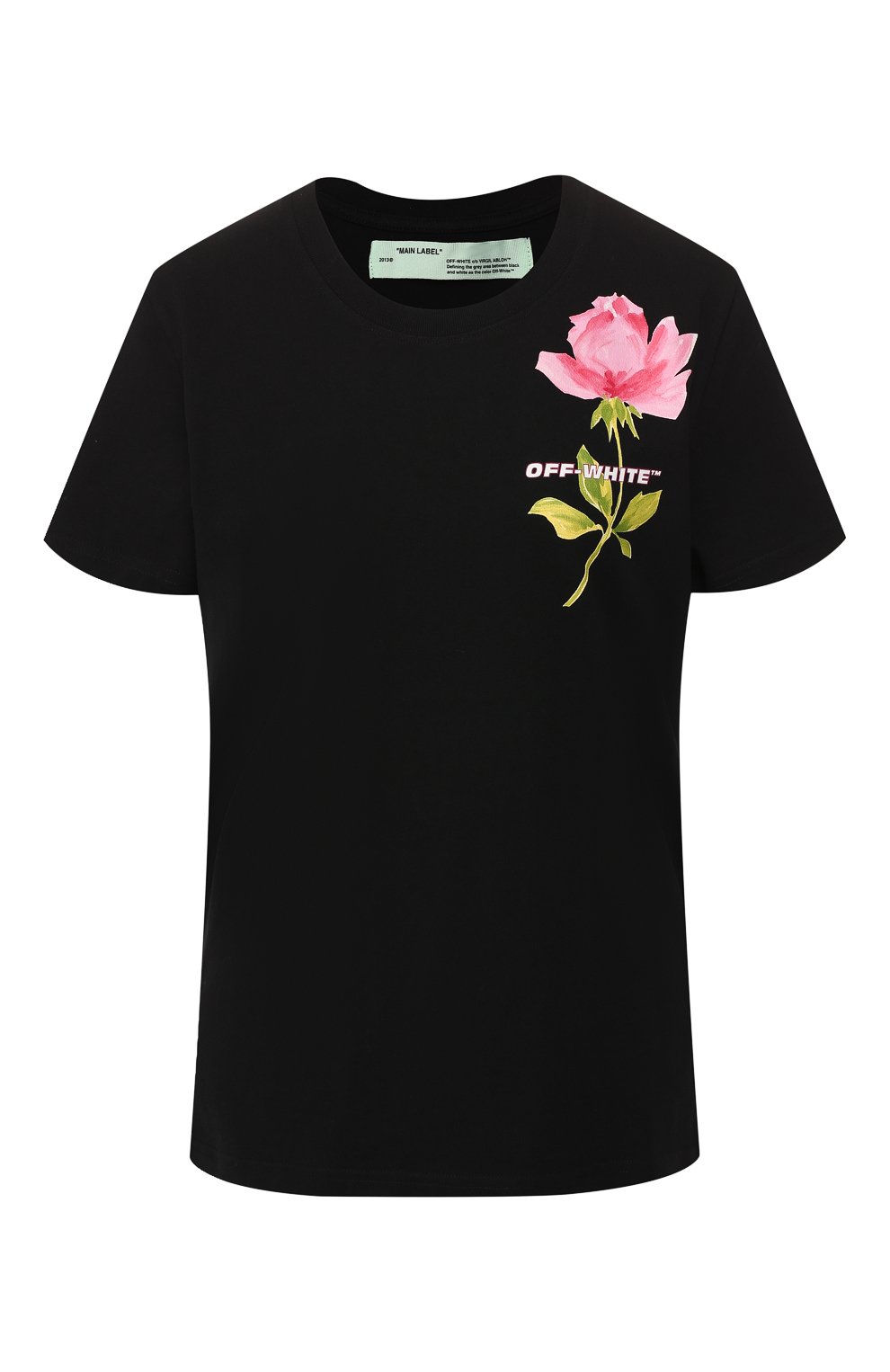 Хлопковая футболка OFF-WHITE, арт. 0WAA049S19B070601088, фото 1