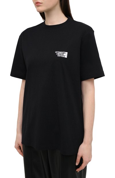 Хлопковая футболка VETEMENTS, арт. UE51TR720B 1611/W, фото 3