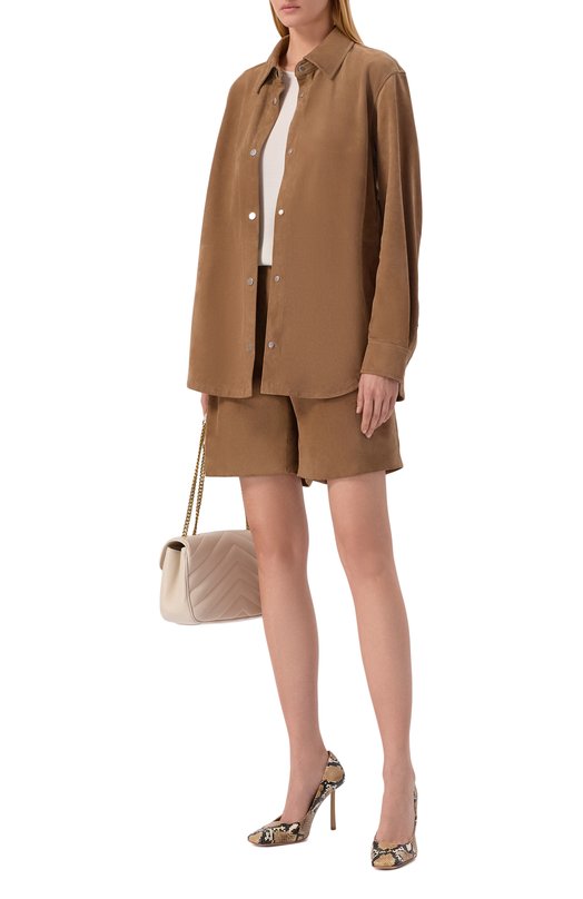 Замшевые шорты MVST M26.2PW.L023/L010 SUEDE Бежевый  M26.2PW.L023/L010 SUEDE Фото 2