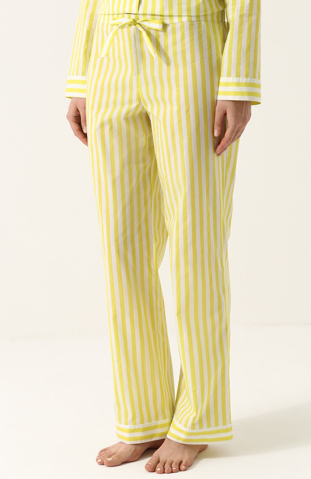 Хлопковая пижама в полоску YOLKE, арт. SS18-02C-HBS-CI, фото 4