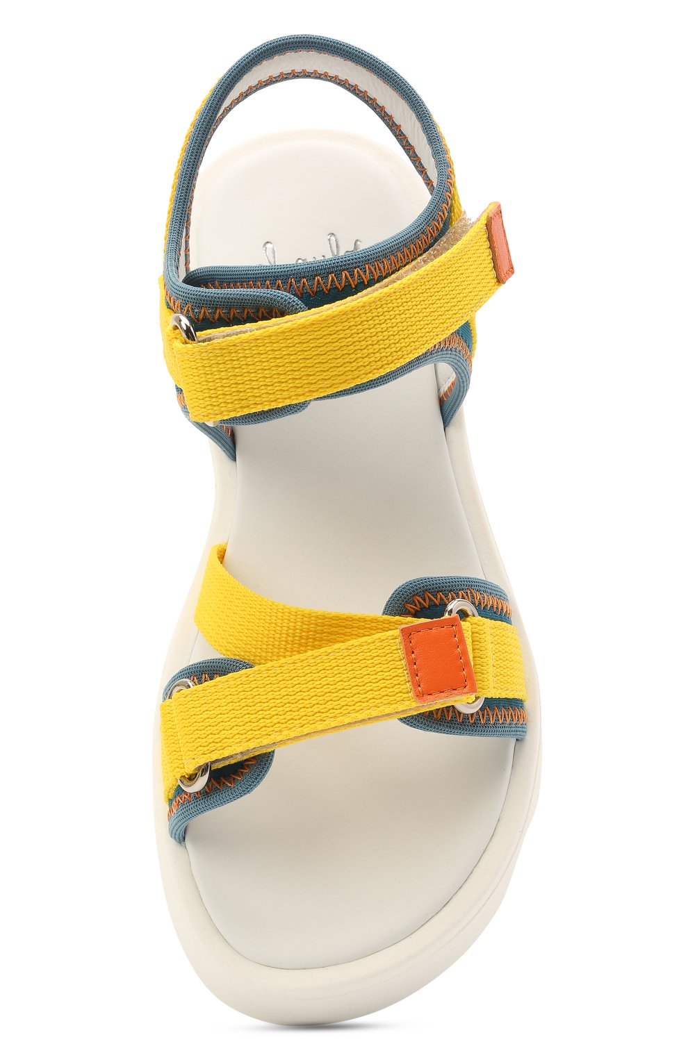 Босоножки IL GUFO желтого цвета по цене 24400 руб., арт. G580/SELVA STRETCH/31-34, фото 4 Босоножки IL GUFO, арт. G580/SELVA STRETCH/31-34, фото 4