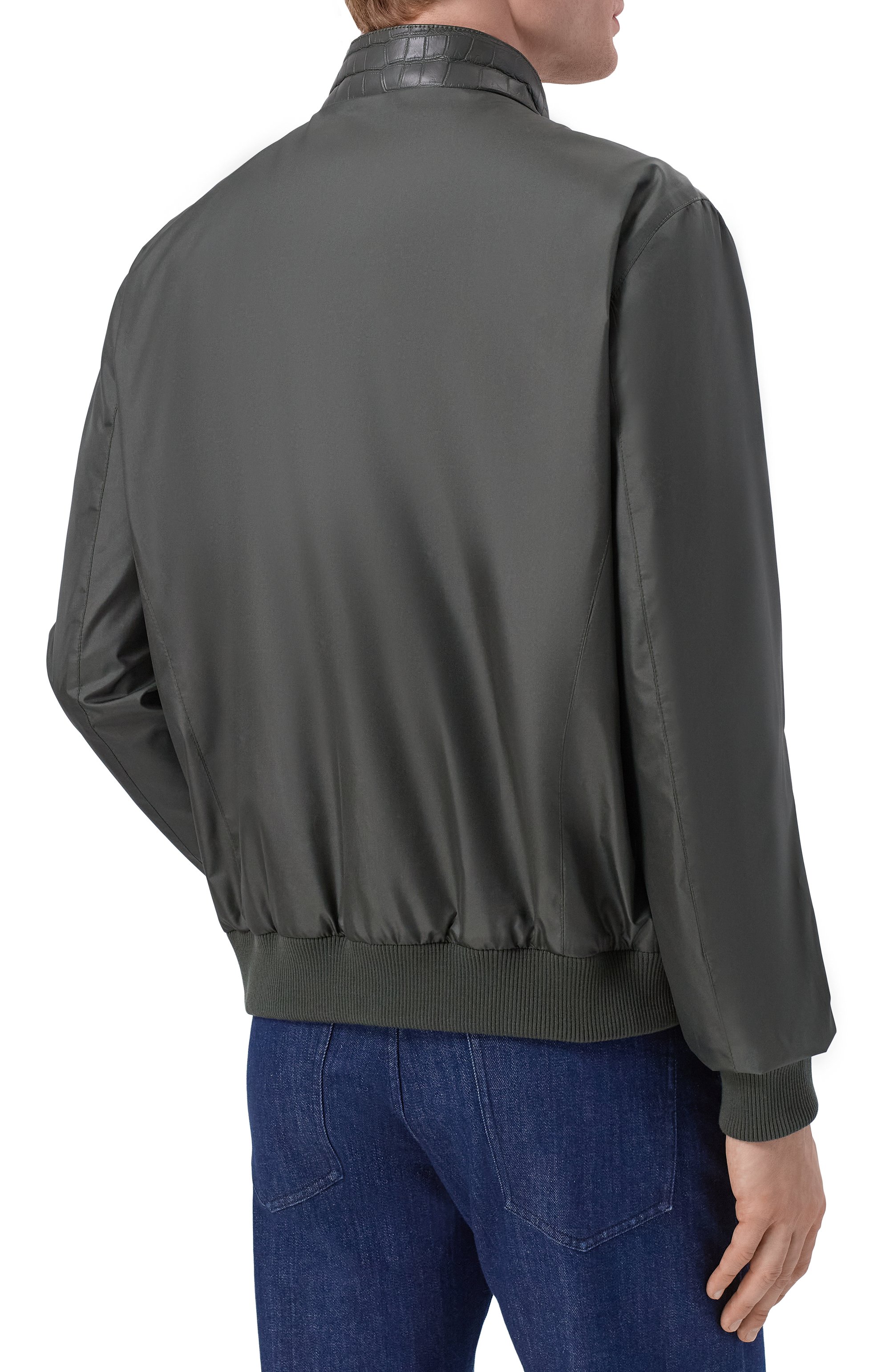 Бомбер с отделкой из кожи крокодила MVST, арт. M26.CSM.L402/1661, фото 4