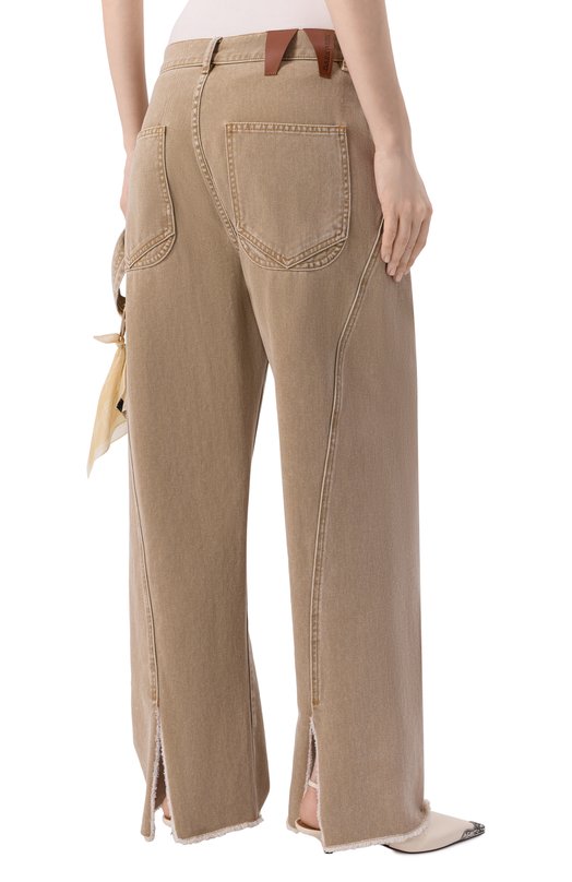 Джинсы Sienna Darkpark WTR91 DBU01/SIENNA-L00SE SIDE SPLIT DENIM Бежевый  WTR91 DBU01/SIENNA-L00SE SIDE SPLIT DENIM Фото 4