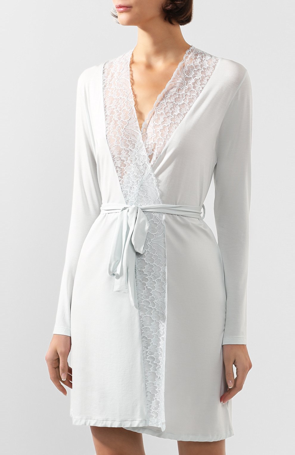 Халат ZIMMERLI голубого цвета по цене 28550 руб., арт. 762-4107, фото 3 Халат ZIMMERLI, арт. 762-4107, фото 3