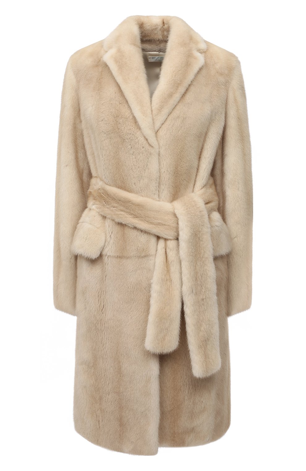 Шуба из норки THE ROW бежевого цвета по цене 3155000 руб., арт. 4455R44, фото 1 Шуба из норки THE ROW, арт. 4455R44, фото 1