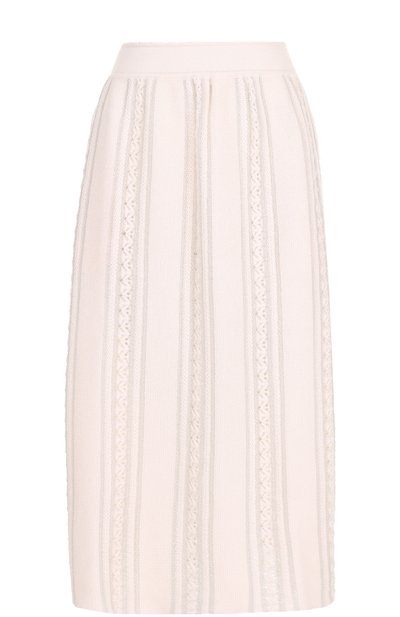 Женская шерстяная юбка-миди в полоску MOLLI, арт. M1W172002