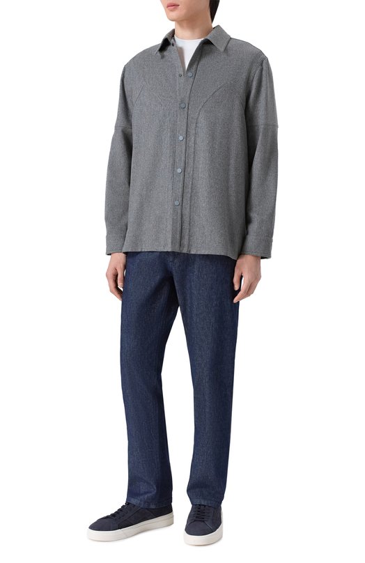 Кашемировая рубашка MVST M25.1PM.B003 Серый  M25.1PM.B003 Фото 2