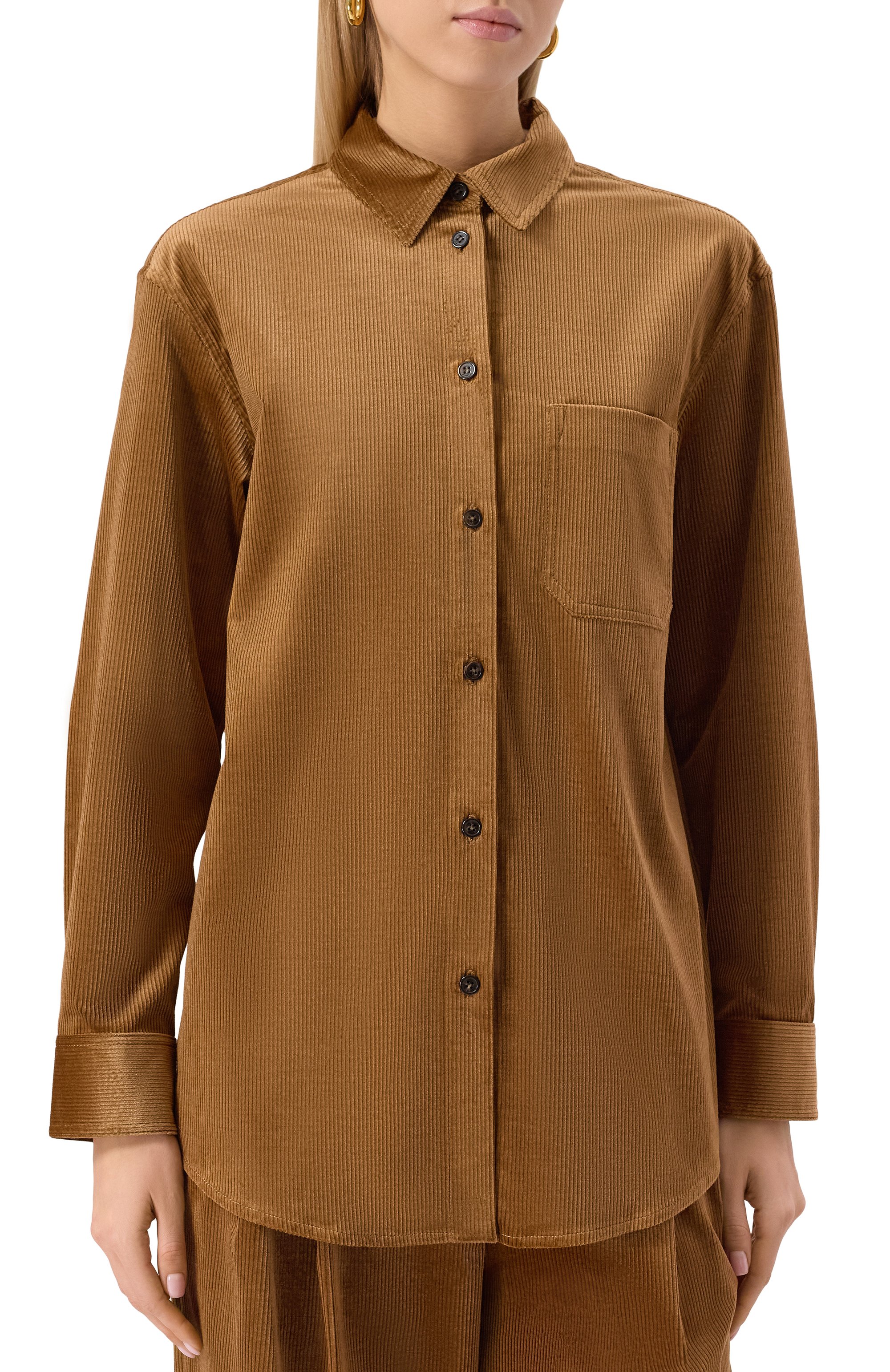 Вельветовая рубашка 12 STOREEZ, арт. 133389, фото 3