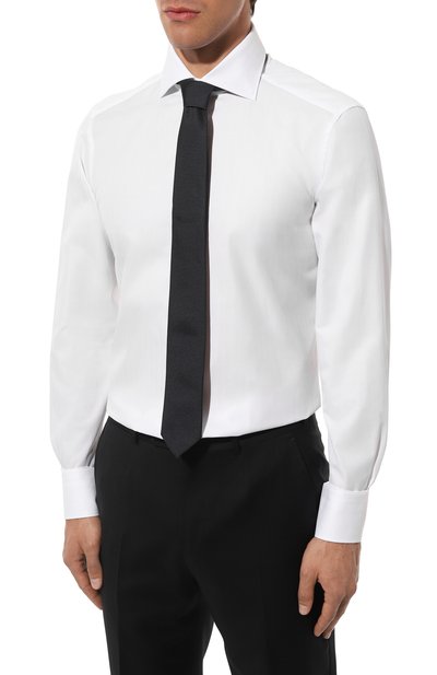 Хлопковая сорочка ZEGNA белого цвета по цене 75750 руб., арт. 701522A7/9MS0BA, фото 3 Хлопковая сорочка ZEGNA, арт. 701522A7/9MS0BA, фото 3