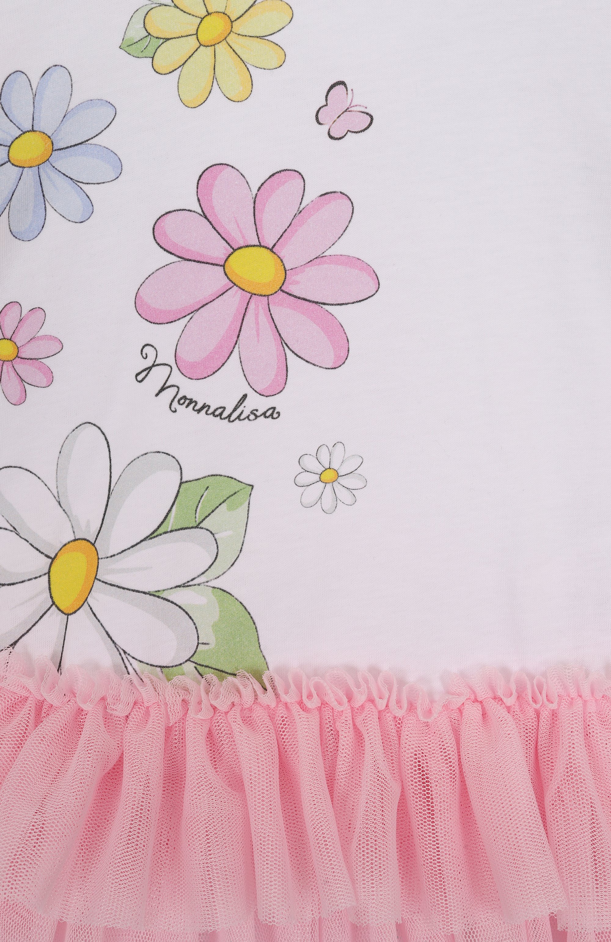 Хлопковый топ MONNALISA, арт. 39E615RU, фото 3