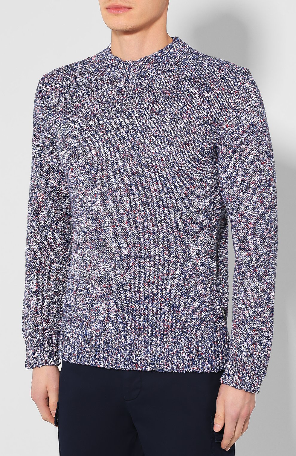 Хлопковый свитер ZEGNA, арт. VUR30/ZZ110, фото 3