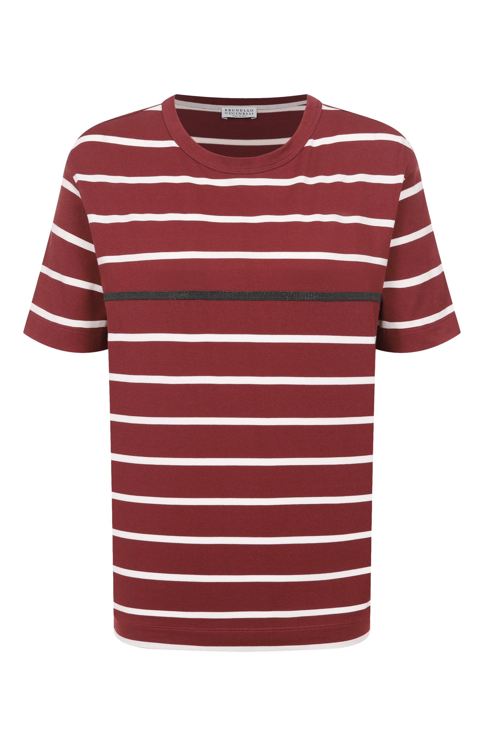 Хлопковая футболка BRUNELLO CUCINELLI, арт. ML908HD400, фото 1