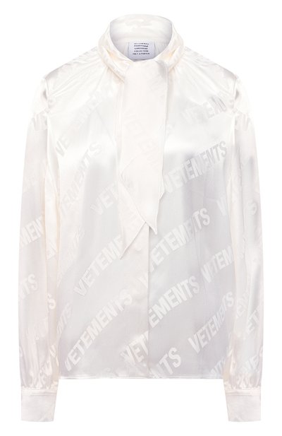 Женская блузка из вискозы VETEMENTS, арт. WE51SH700W 2606/WHITE/WHITE