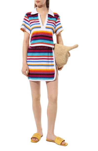 Хлопковой пуловер MISSONI разноцветного цвета по цене 42150 руб., арт. MS24SK0D/BJ00J8, фото 2 Хлопковой пуловер MISSONI, арт. MS24SK0D/BJ00J8, фото 2