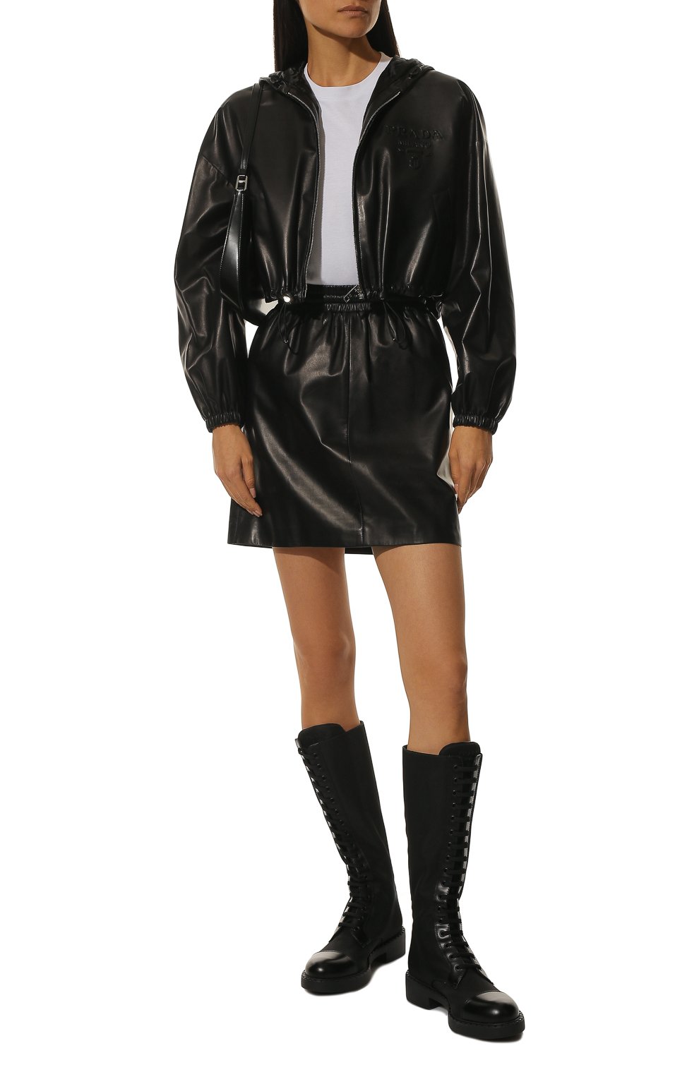 Кожаная куртка PRADA, арт. 58A102-08P-F0002, фото 2