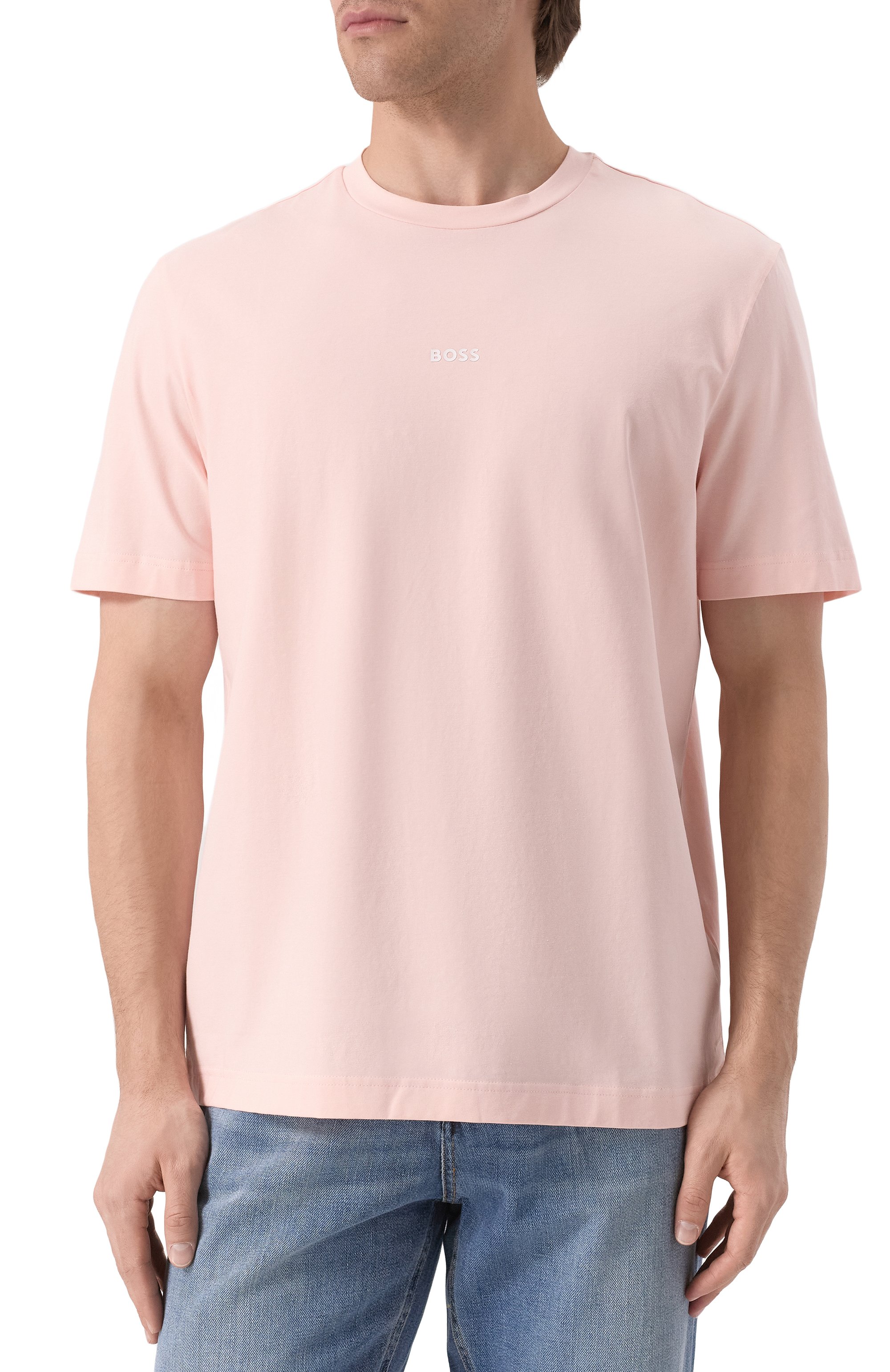 Хлопковая футболка BOSS ORANGE, арт. 50473278, фото 3