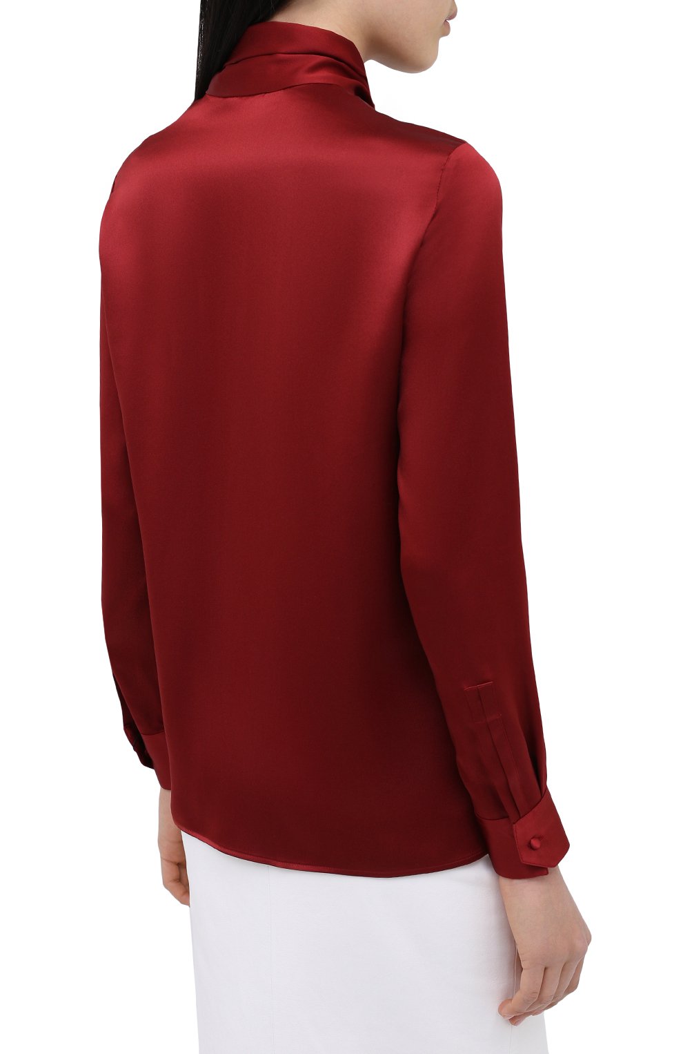 Шелковая блузка SAINT LAURENT, арт. 635897/Y2B43, фото 4