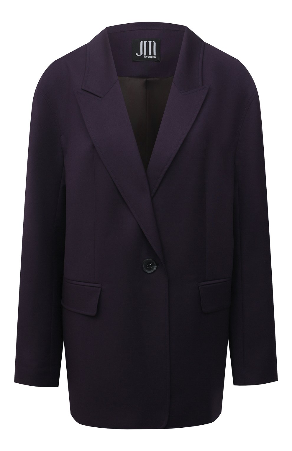 Шерстяной жакет JM STUDIO фиолетового цвета по цене 38460 руб., арт. FW212203, фото 1 Шерстяной жакет JM STUDIO, арт. FW212203, фото 1