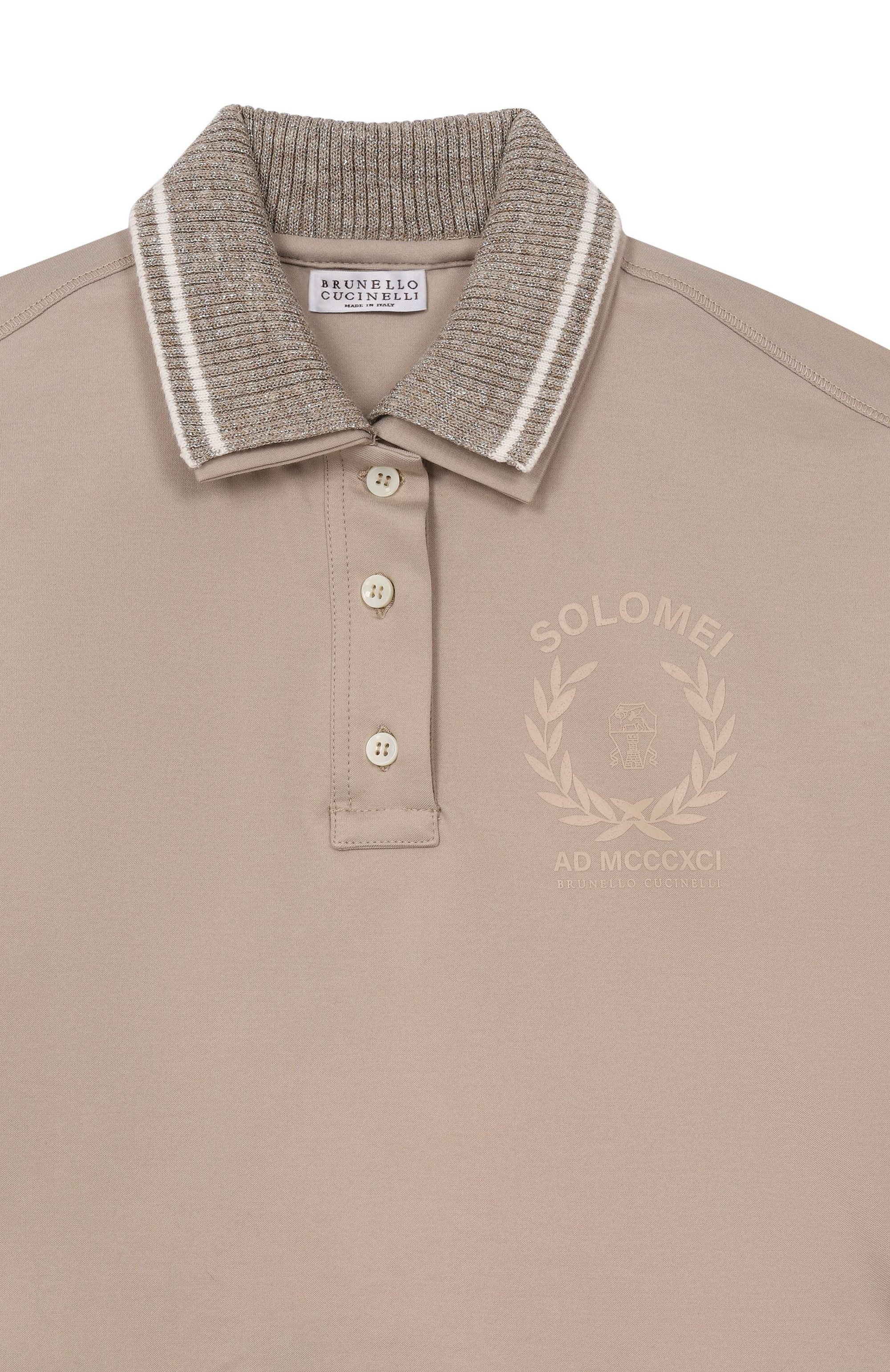 Хлопковое поло BRUNELLO CUCINELLI, арт. BL946E450B, фото 3