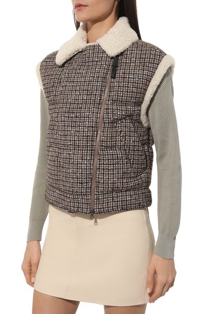 Меховой жилет BRUNELLO CUCINELLI, арт. MD5552748, фото 3