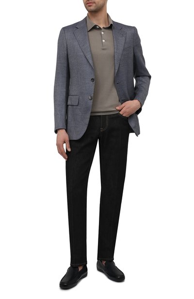 Кожаные мокасины MORESCHI, арт. 43711/MY/GI0VE, фото 2