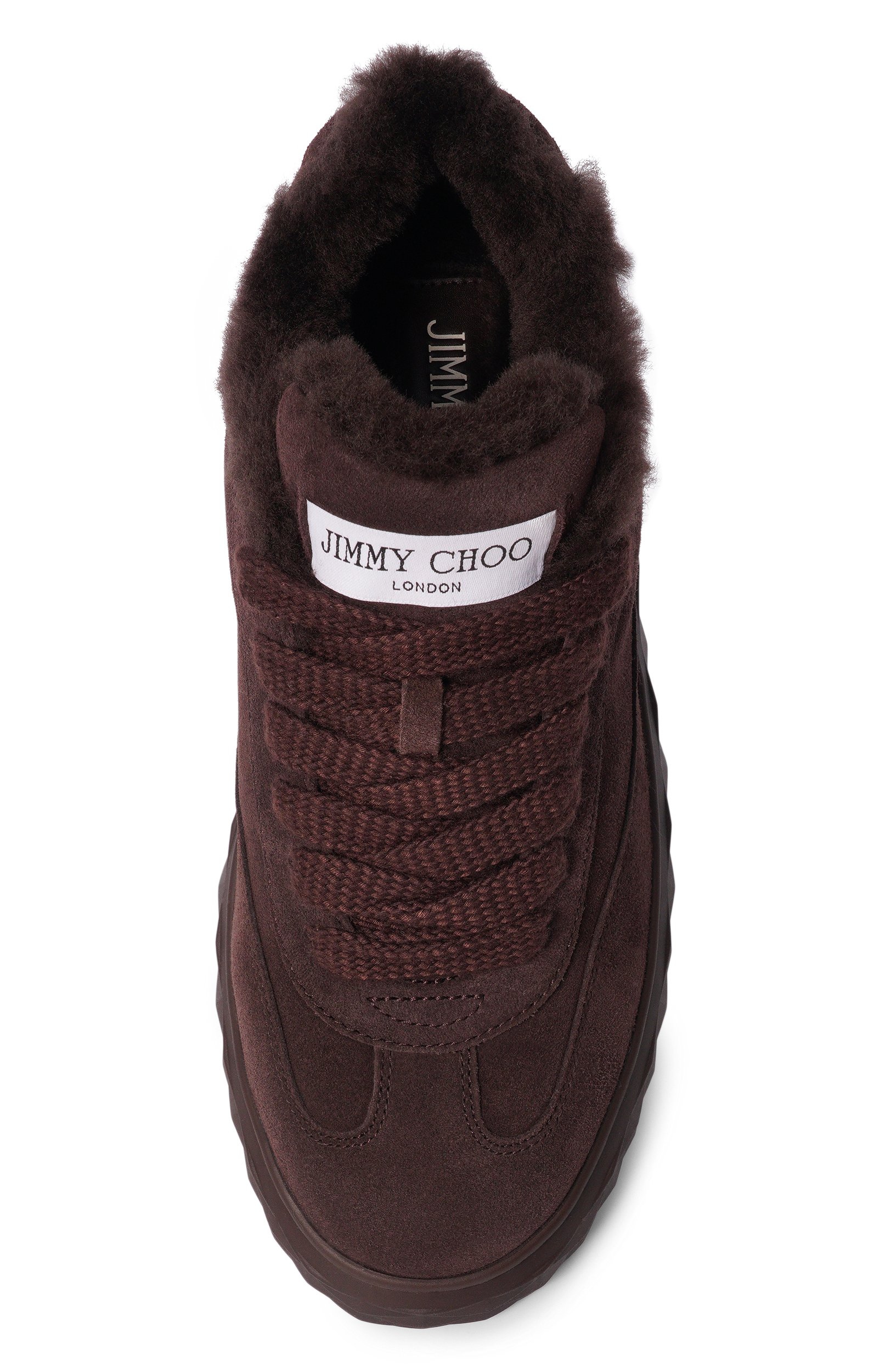 Замшевые кеды diamond maxi retro JIMMY CHOO, арт. DIAM0NDMAXIVQQ, фото 6