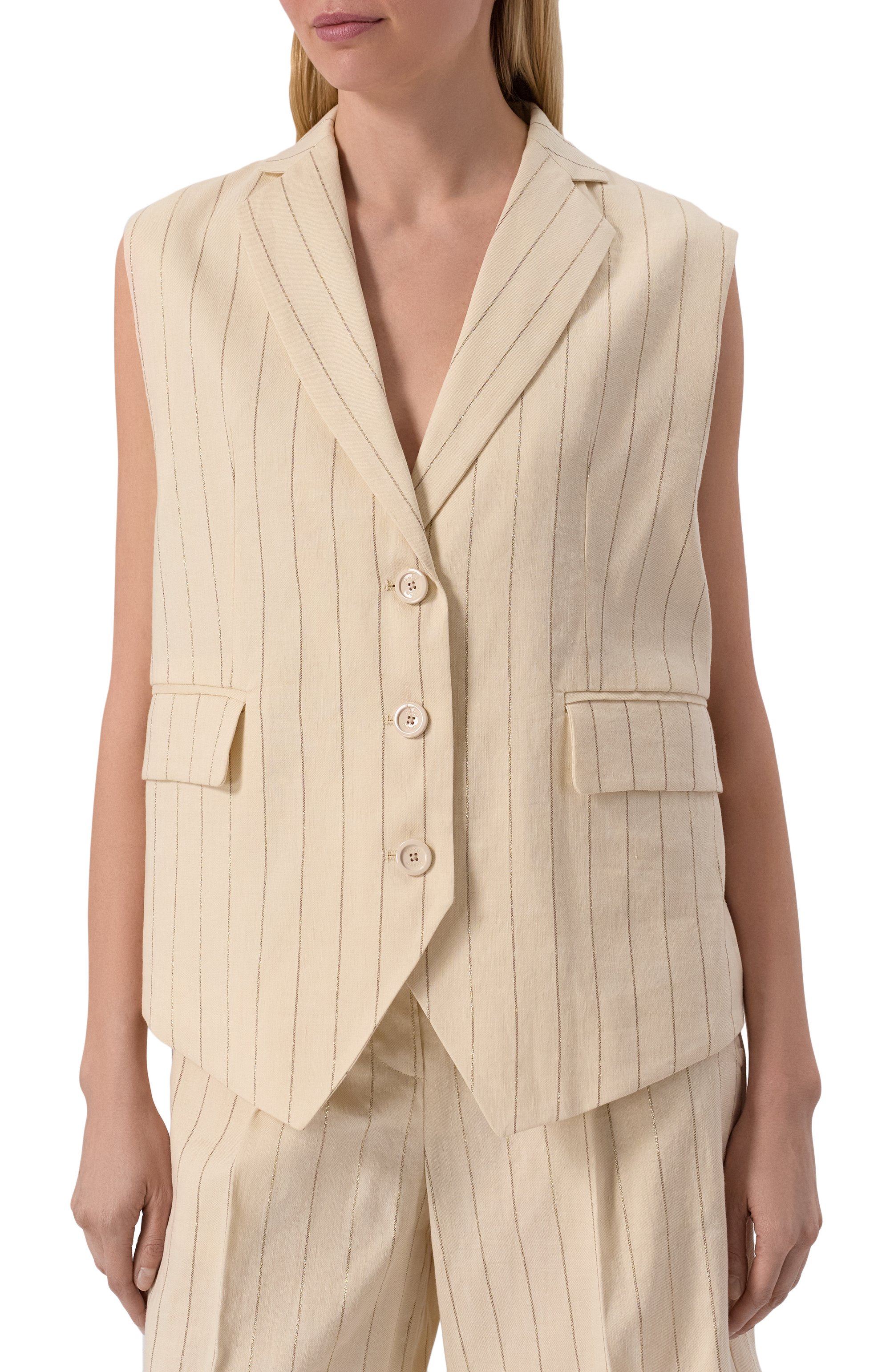 Жилет изо льна и хлопка HERNO, арт. GA000296D/17136, фото 3