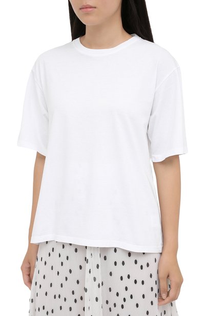 Хлопковая футболка PROENZA SCHOULER WHITE LABEL, арт. WL2034164-JC137, фото 3