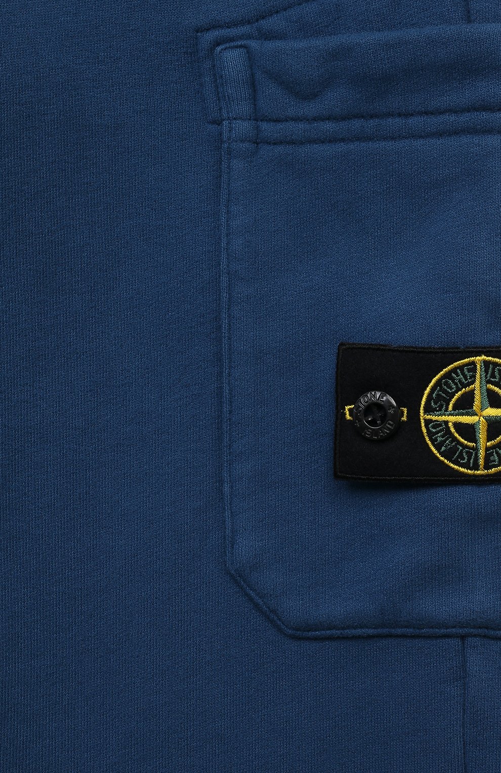 Хлопковые джоггеры STONE ISLAND синего цвета по цене 17550 руб., арт. 791661520/10, фото 3 Хлопковые джоггеры STONE ISLAND, арт. 791661520/10, фото 3