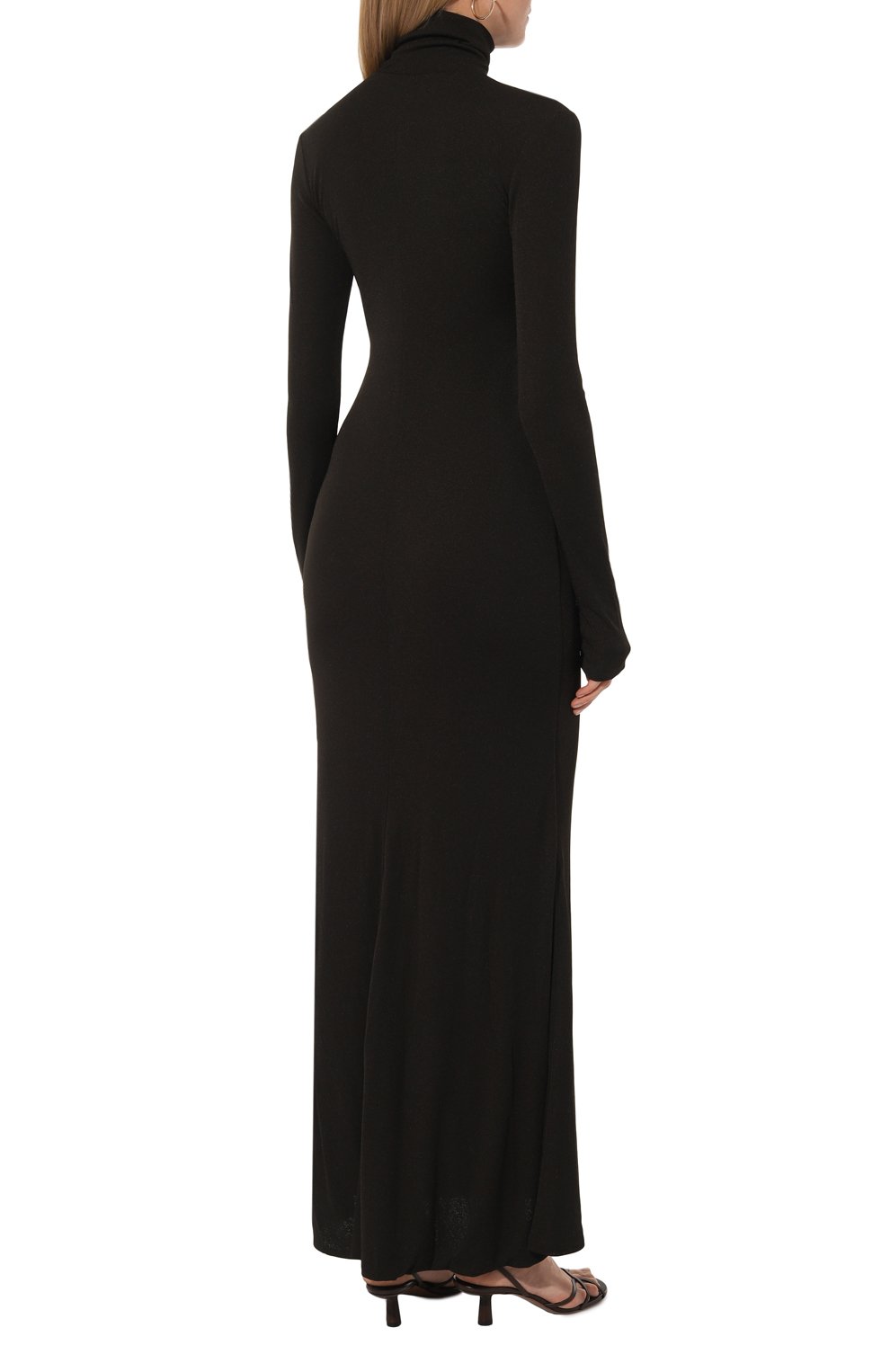 Платье NANUSHKA темно-серого цвета по цене 61550 руб., арт. NW24PFBS15397, фото 4 Платье NANUSHKA, арт. NW24PFBS15397, фото 4