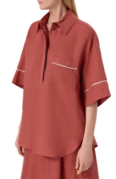 Льняная рубашка AGNONA, арт. TD1109E/U3049E, фото 3