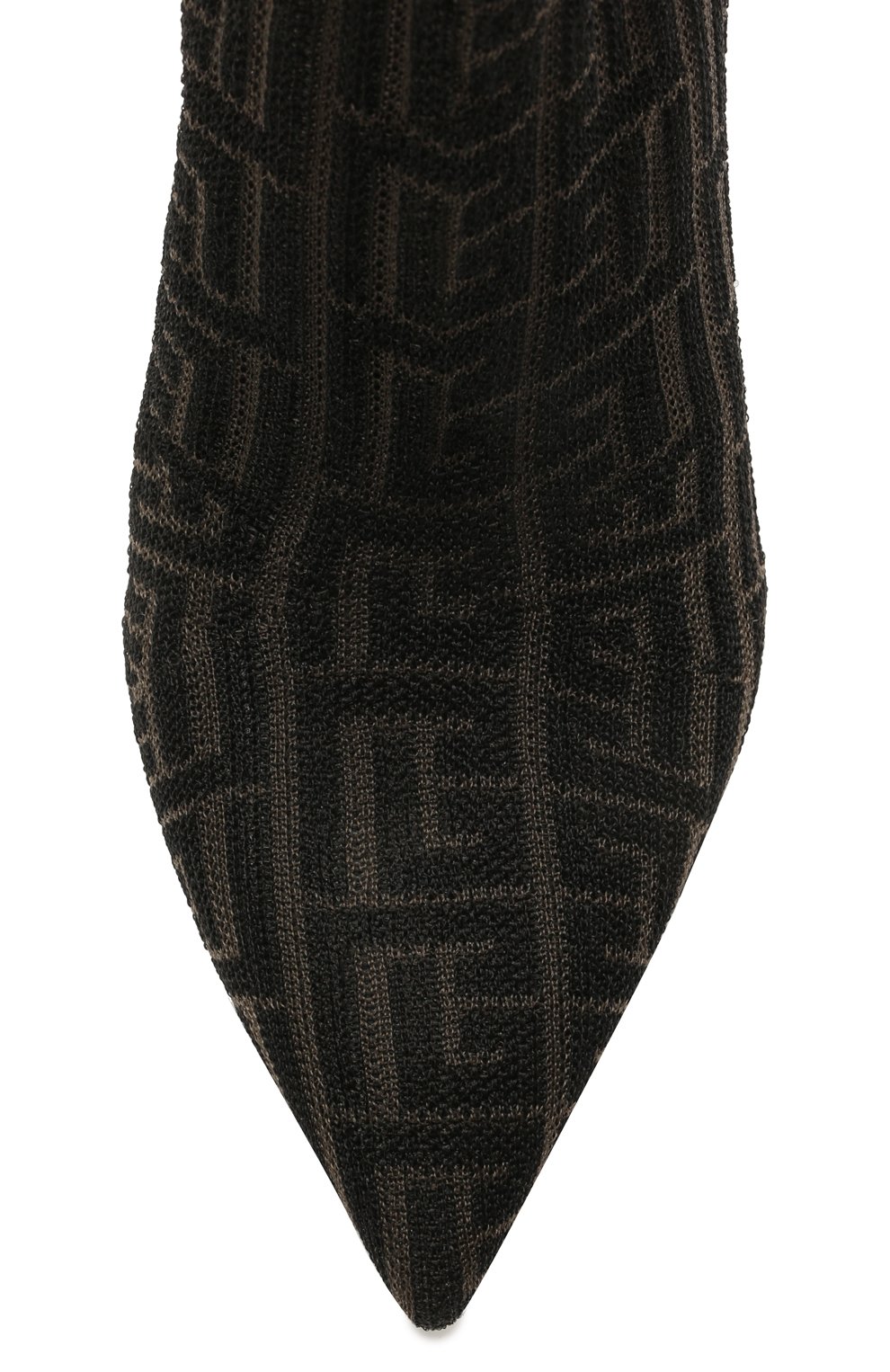 Текстильные ботильоны skye monogram BALMAIN, арт. VN0TA639/TKMG, фото 5