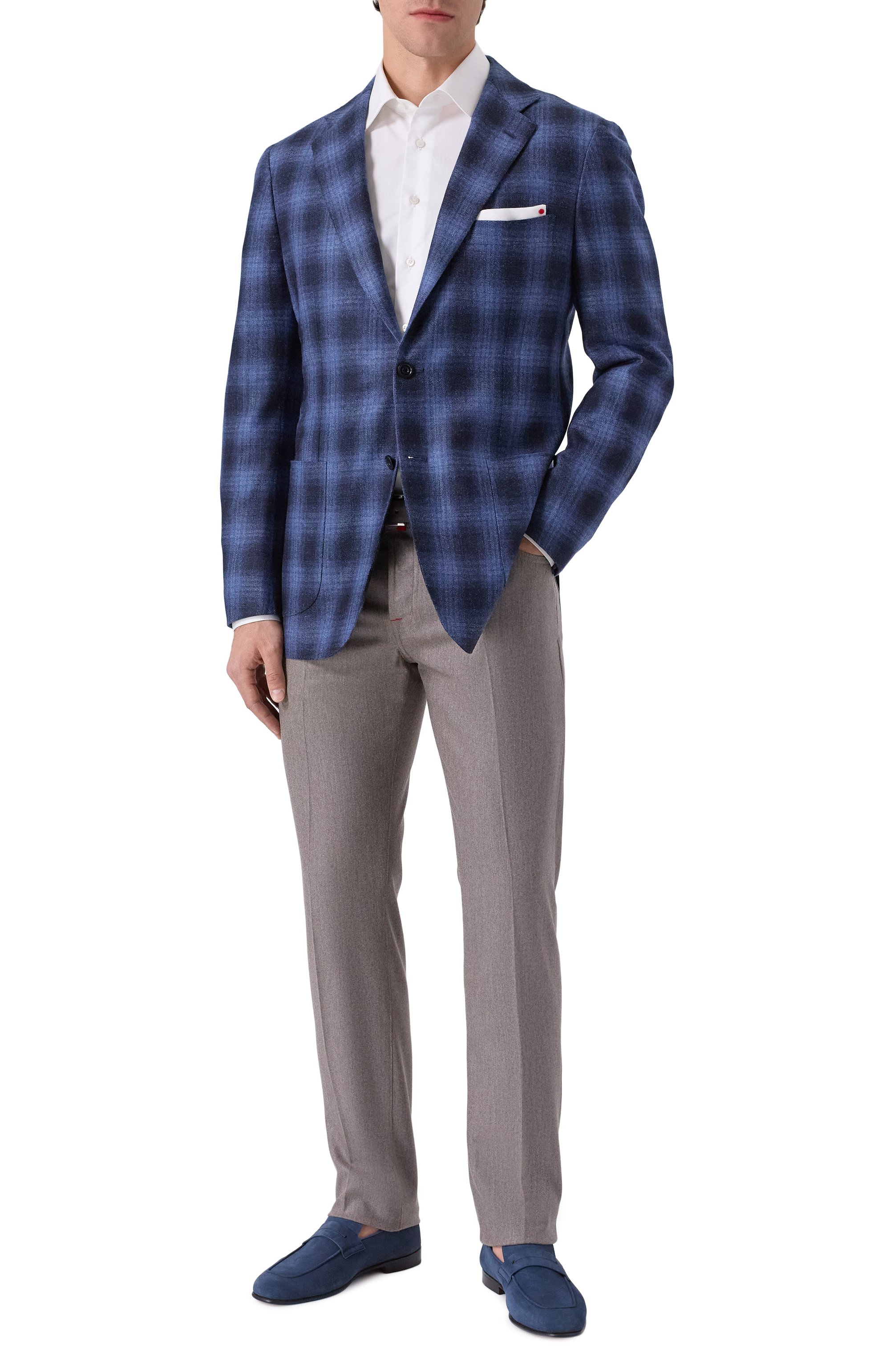 Замшевые пенни-лоферы ZILLI, арт. H0130AM1107VGRE03, фото 2