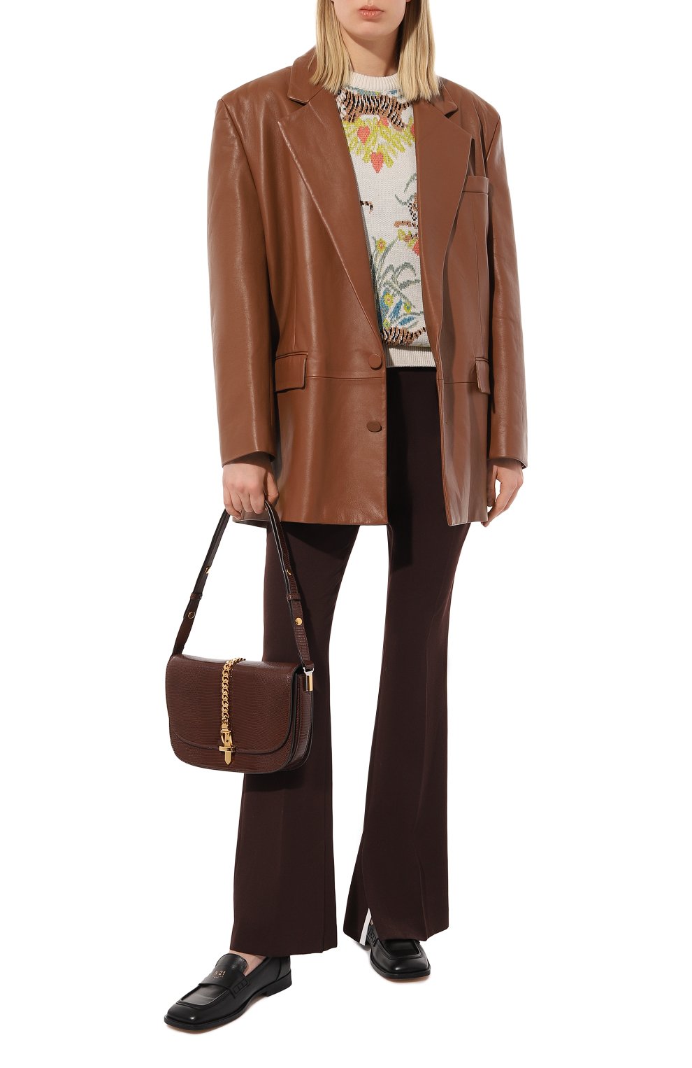 Сумка sylvie 1969 small из кожи ящерицы GUCCI, арт. 601067 LUZ0X, фото 7