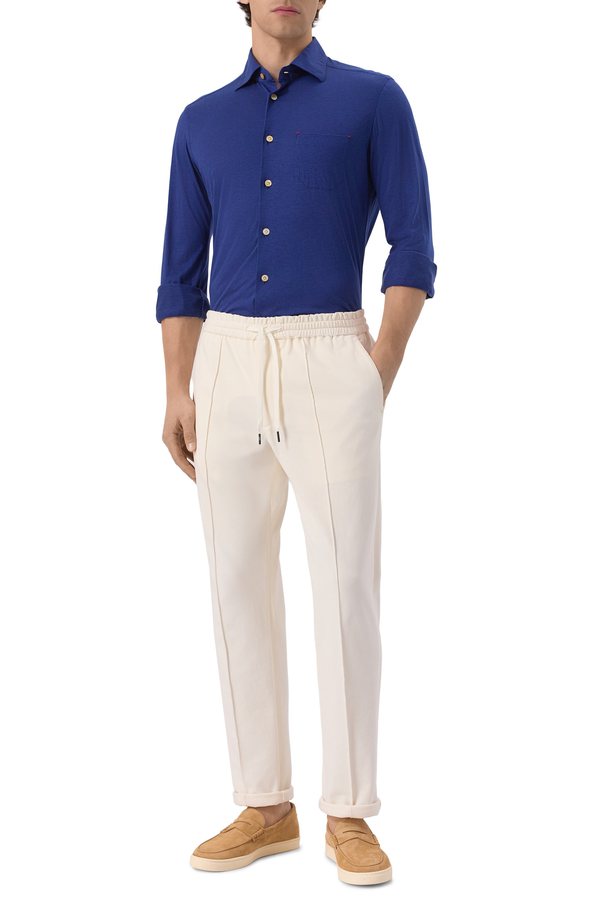 Рубашка из лиоцелла и хлопка KITON, арт. UMCNERH0924202, фото 2