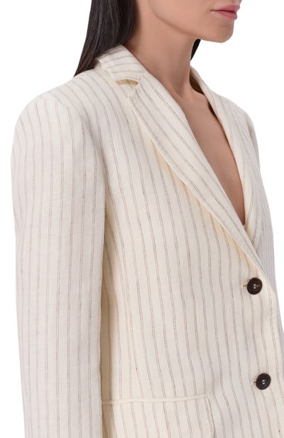 Льняной жакет MAX MARA STUDIO, арт. MSTEL0GI0, фото 5