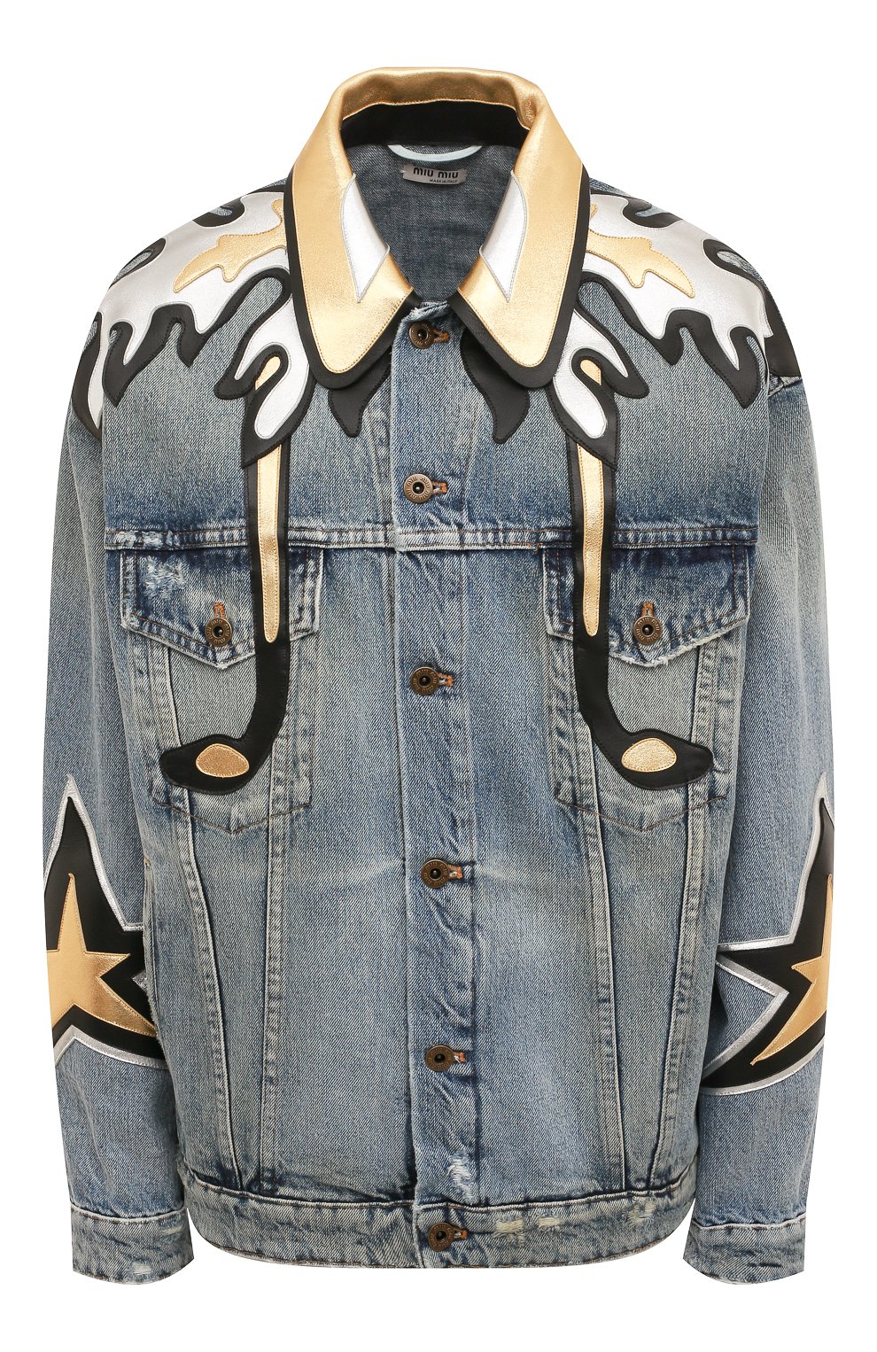 Джинсовая куртка MIU MIU, арт. GWB143-10RI-F0013, фото 1