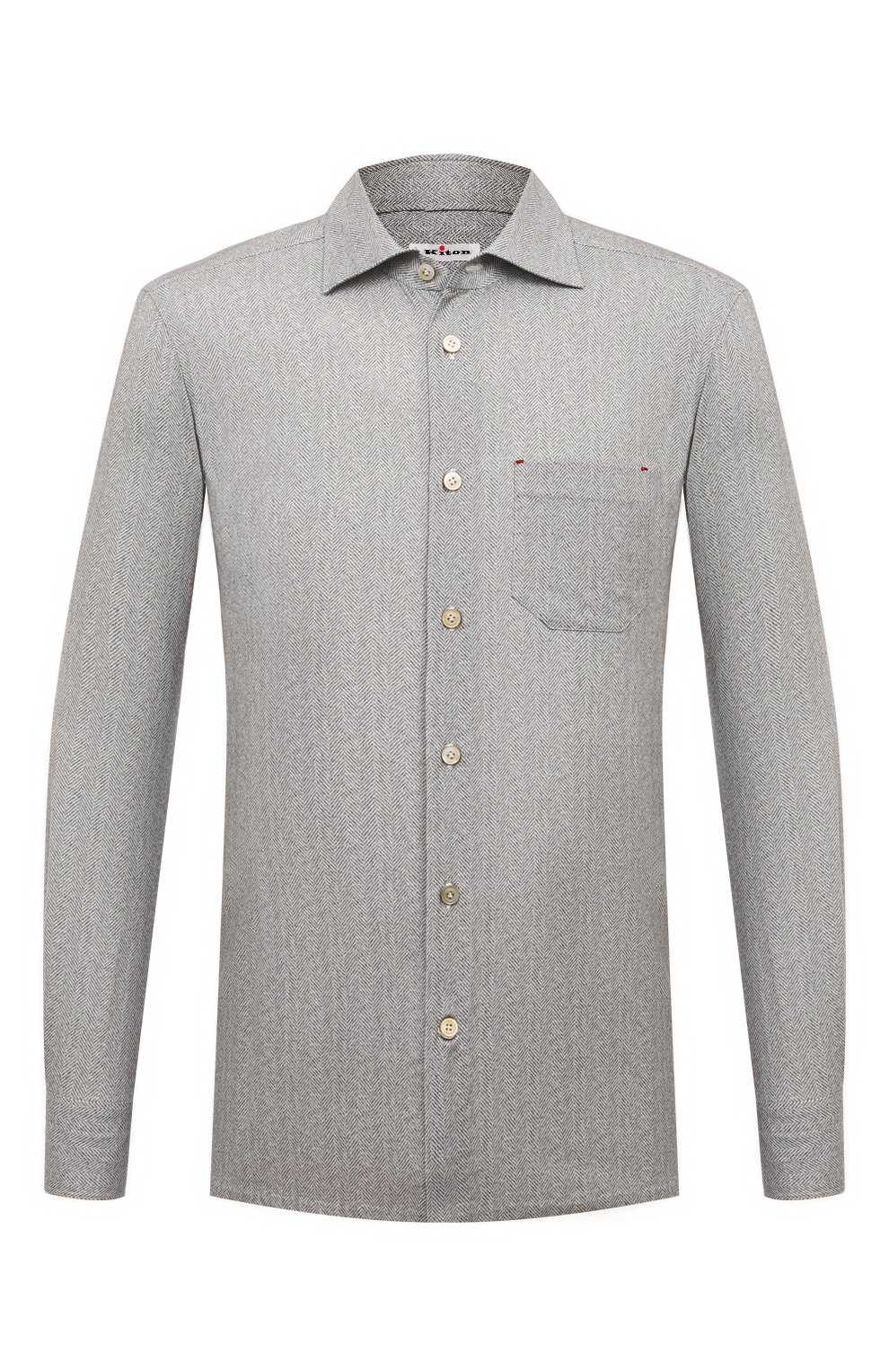 Хлопковая рубашка KITON, арт. UMCNERH0908602, фото 1