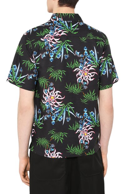 Рубашка из смеси хлопка и льна KENZO черного цвета по цене 24250 руб., арт. FA55CH5291LI, фото 4 Рубашка из смеси хлопка и льна KENZO, арт. FA55CH5291LI, фото 4