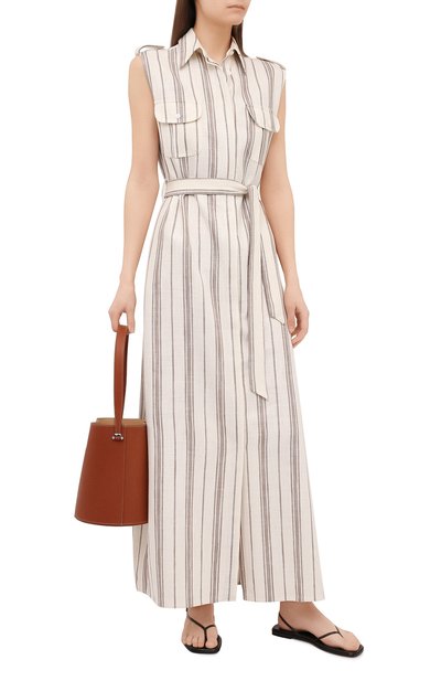 Платье из шелка и льна KITON, арт. D51313K09T15, фото 2