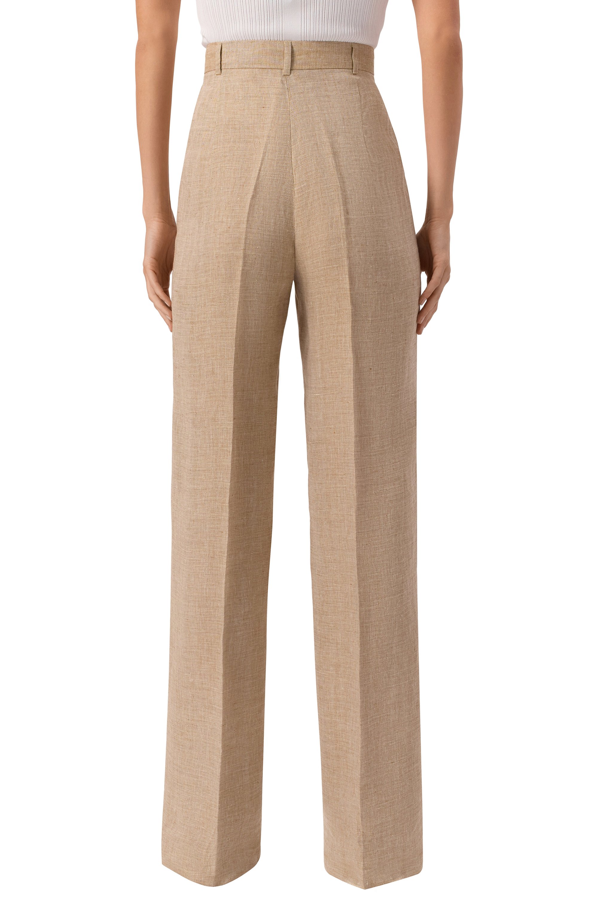 Льняные брюки MAX MARA STUDIO, арт. SATIRA, фото 4