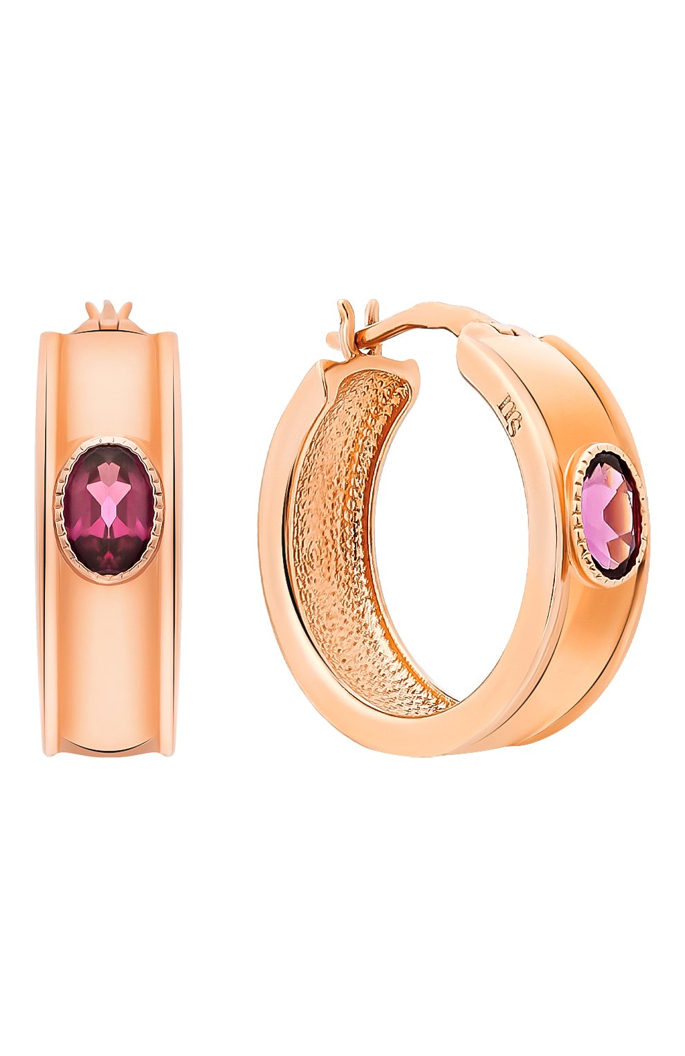 Серьги с родолитом MOONKA, арт. an-er-rdl, фото 1