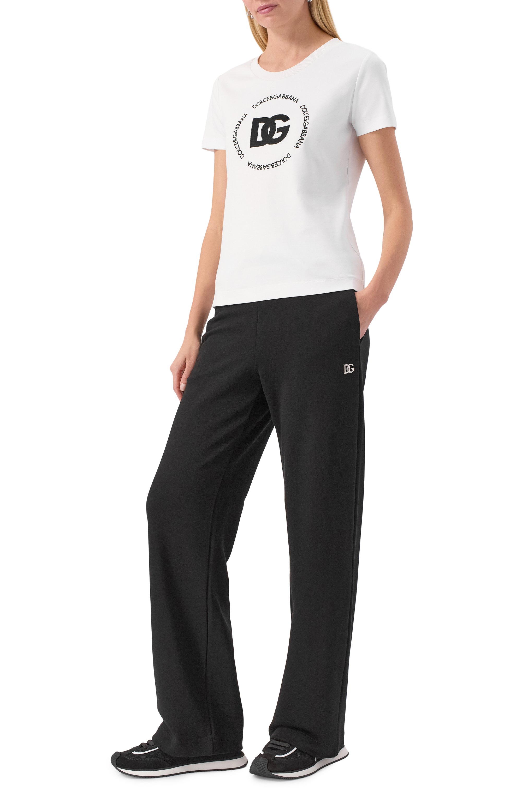 Комбинированные кроссовки dg cushion DOLCE & GABBANA, арт. CK2340/A9AC2, фото 2