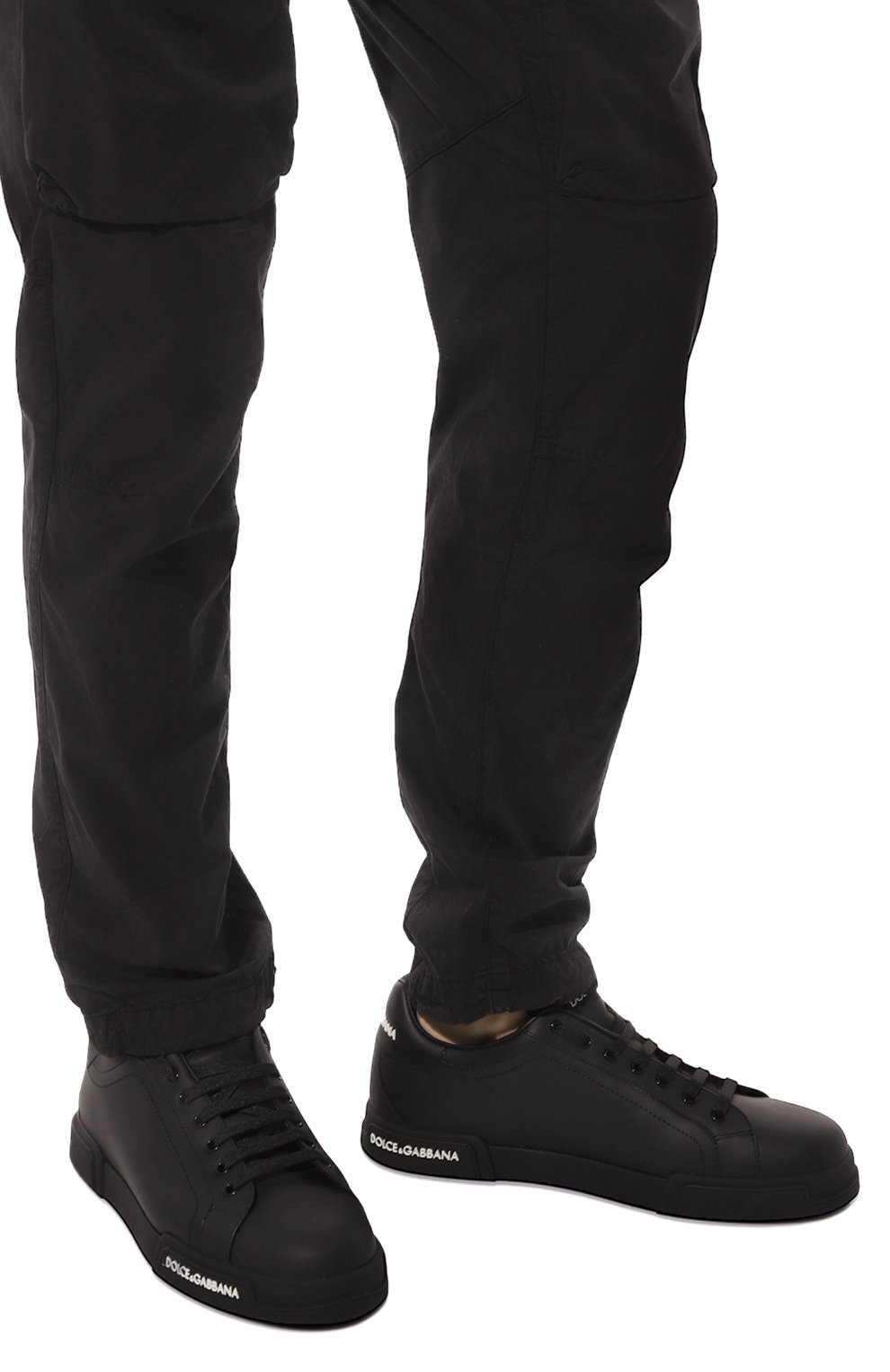 Кожаные кеды portofino DOLCE & GABBANA, арт. CS1774/AA335, фото 3