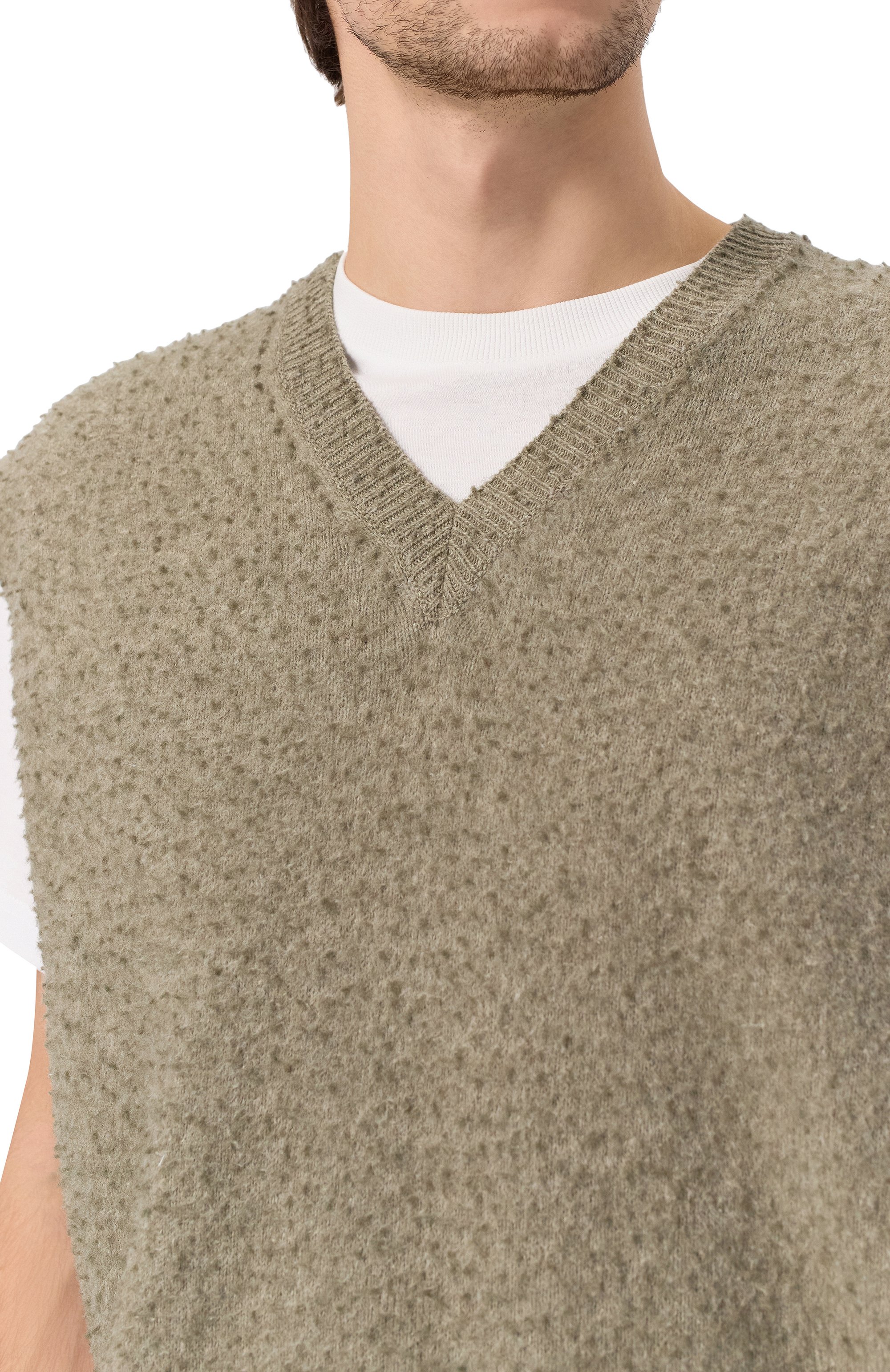 Жилет из шерсти и хлопка MAISON MARGIELA, арт. S50TH0065/M13108, фото 5