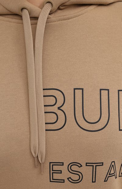 Хлопковое худи BURBERRY, арт. 8036177, фото 5